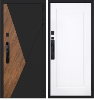 Стальная дверь "Plata" (биометрический замок Smart lock DZ 888)